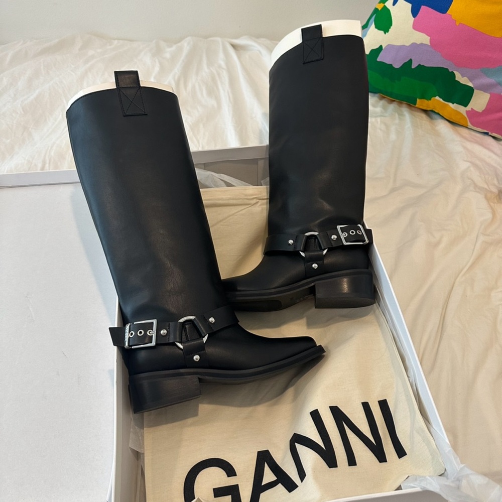 GANNI combat boots